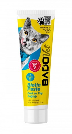 BADO 100 GR TUBE CAT NUTRITIONAL SUPPLEMENT BIOTIN PASTE*12
