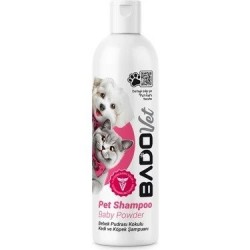 BADO 400 ML FOAM SHAMPOO CAT AND DOG BABY POWDER FRAGRANCE*12