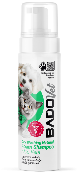 BADO 200 ML FOAM SHAMPOO FOR CAT AND DOG ALOEVER SCENT*12