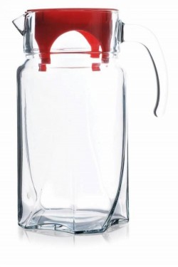 (43544) PAŞABAHÇE JUG LUNA RED WITH LID *6