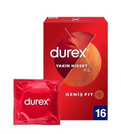 DUREX CONDOMS 16 PCS CLOSE FEEL XL*6
