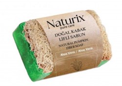 NATURİX 130 GR PUMPKIN SPONGE SOAP ALOEVERA*24