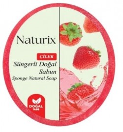 NATURIX 150 GR SPONGE SOAP STRAWBERRY*24