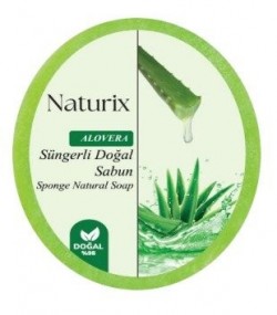 NATURIX 150 GR SPONGE SOAP ALOE VERA*24