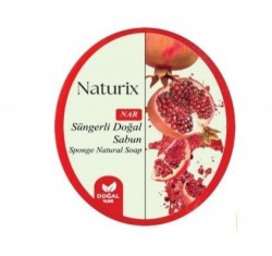 NATURIX 150 GR SPONGE SOAP POMEGRANATE*24