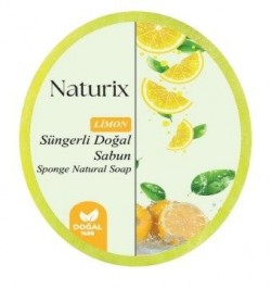 NATURIX 150 GR SPONGE SOAP LEMON*24