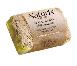 NATURIX 130 GR PUMPKIN SPONGE SOAP LEMON *24