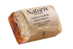 NATURIX 130 GR PUMPKIN SPONGE SOAP ARGAN *24