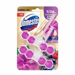 DOMESTOS WC BLOCK LUXURY 100 GR 2 PIECE HIBISCUS RED FRUIT *7