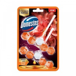 DOMESTOS WC BLOCK LUXURY 100 GR 2-PIECE PEACH BLOSSOM *7