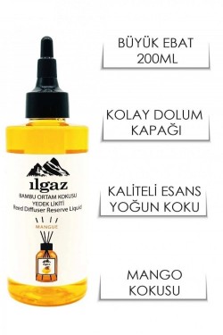 ILGAZ REPLACEMENT LIQUID 200 ML MANGO*12