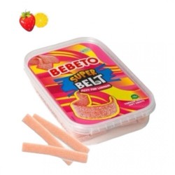 BEBETO 400 GR SOUR BELT FIZZY PINK LEMONADE BOWL*12