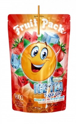 FRUIT PACK ICE TEA WATERMELON AND STRAWBERRY FLAVOR 200 ML*20
