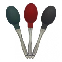 CKM 018 TRANSPARENT HANDLE SPATULA SPOON 26 CM*100