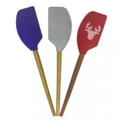 CKM 021 WOODEN HANDLED SPATULA 31cm*100