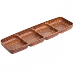 EV-10197- 4-COMPARTMENT PUKHET SAUCE-SNACK BOWL*24