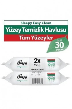 SLEEPY SURFACE CLEANING WIPES DOUBLE 2X15*12
