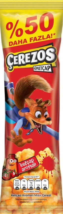 ÇEREZOS 50% HÜP KETCHUP 26 GR * 40