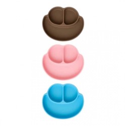 CKM 047 SILICONE 3-COMPARTMENT FOOD PLATE*50