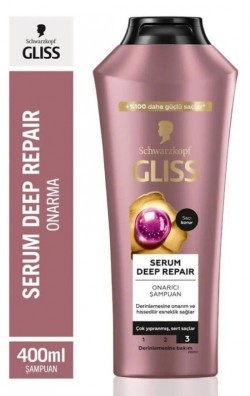 GLISS 400 ML SHAMPOO SERUM DEEP REPAIR*6