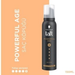 TAFT HAIR FOAM 150 ML POWERFUL AGE (BLACK)*6