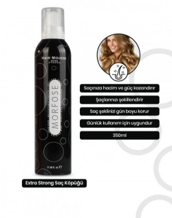 MORFOSE 350 ML HAIR FOAM ULTRA STRONG BLACK*1