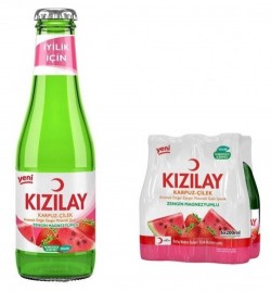 KIZILAY 200 ML WATERMELON-STRAWBERRY SODA*24