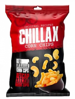 CHILLAX CORN CHIPS 60 GR KETCHUP*12