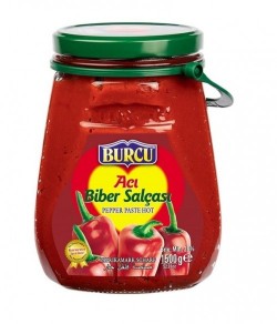 BURCU 1.500 GR PEPPER PASTE GLASS HOT*6