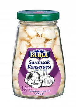 BURCU 310 GR CANNED GARLIC GLASS *12