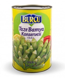 BURCU 4 KG CANNED FRESH OKRA*6