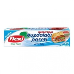 FLEXI FREEZER BAGS 20 PCS MEDIUM SIZE *48