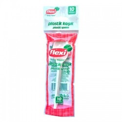 FLEXI PLASTIC SPOON 10 PCS *20