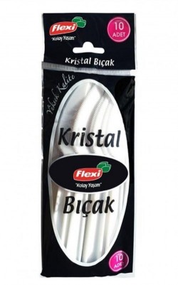 FLEXI CRYSTAL PLASTIC KNIFE 10 PCS *10