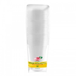 FLEXI TRANSPARENT CUPS 100 PCS *30