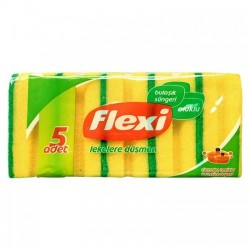 FLEXI DISHWASHING SPONGE CORRUGATED 5 PCS * 48