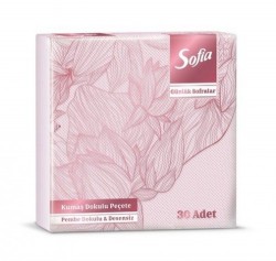 SOFIA FABRIC TEXTURED (33*33) PINK NAPKIN 30-PCS*16