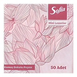SOFIA FABRIC TEXTURED (24*24) PINK NAPKIN 50 PCS * 16