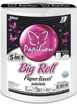 PAPILION SINGLE JUMBO TOWEL 3 KG*6 (200 SHEETS)