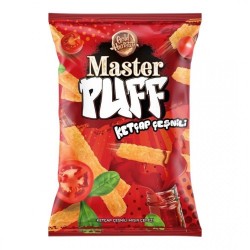 MASTER PUFF KETCUP SPICED CORN SNACKS 90 GR * 16