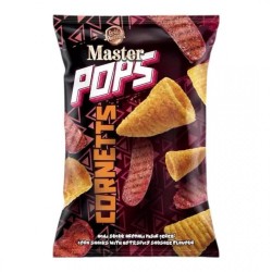 MASTER POPS CORNET HOT SAUSAGE FLAVORED CORN 110 GR * 16