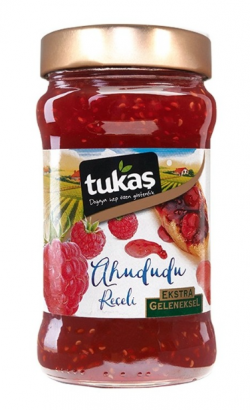 TUKAŞ 380 GR EXTRA TRADITIONAL RASPBERRY JAM GLASS*12