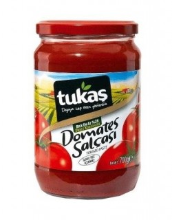 TUKAŞ 700 GR TOMATO PASTE GLASS*12