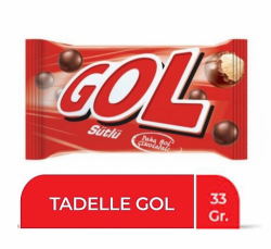 TADELLE 33 GR GOL MILK CHOCOLATE COVERED WITH MILK*12