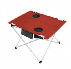 CAMPING TABLE (KM11103) WITH CUP SMALL RED*12